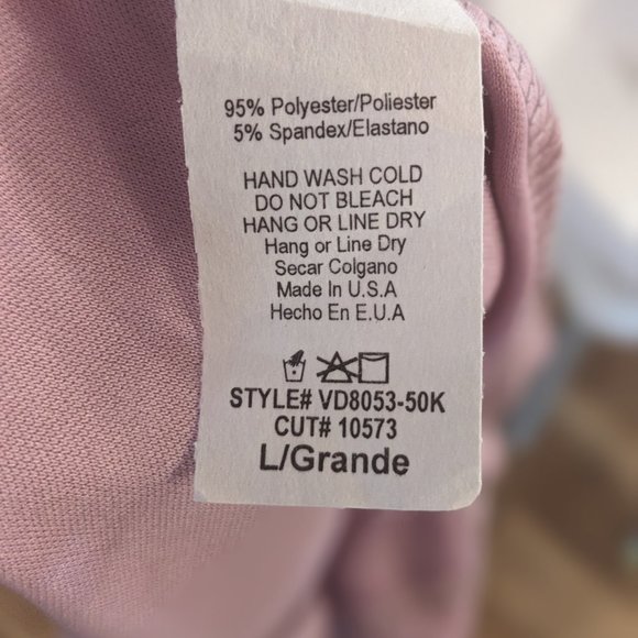 PinkBlush Lavender Abstract Floral Maternity/Nursing Maxi Dress/ Size Large - Picture 5 of 6